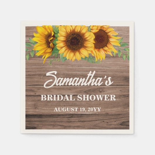 Rustisch Vrijgezellenfeest Servet (Voorkant)