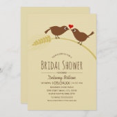 Rustisch Vrijgezellenfeest | Sjabloon Tortelduifje Kaart (Voorkant / Achterkant)