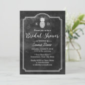 Rustisch Vrijgezellenfeest van ananaskarton Kaart (Staand voorkant)