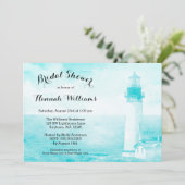 Rustisch Vrijgezellenfeest van Blauwgroen vuurtore Kaart (Staand voorkant)