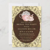 Rustisch Vrijgezellenfeest van de  Bridal Tea Part Kaart (Voorkant)