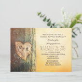 Rustisch Vrijgezellenfeest van de hartsboom Kaart (Staand voorkant)