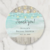 Rustisch Vrijgezellenfeest van de Koord van het Ko Bedankjes Labels (Voorkant)