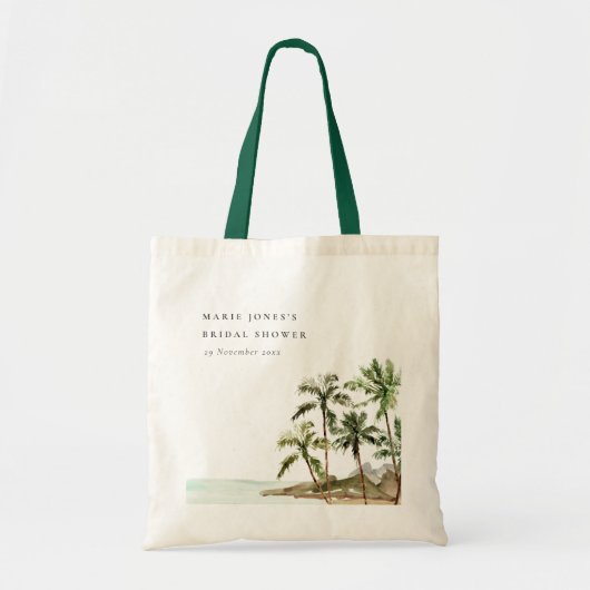 Rustisch Vrijgezellenfeest van de tropische palmbo Tote Bag (Voorkant)
