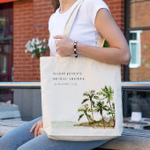 Rustisch Vrijgezellenfeest van de tropische palmbo Tote Bag