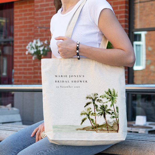 Rustisch Vrijgezellenfeest van de tropische palmbo Tote Bag