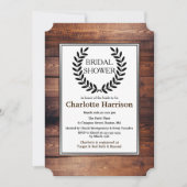 Rustisch Vrijgezellenfeest van de Zwarte Laurels Kaart (Voorkant)