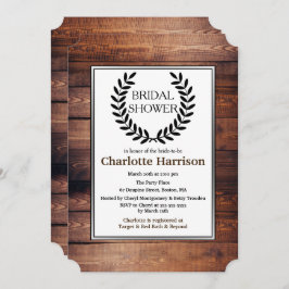 Rustisch Vrijgezellenfeest van de Zwarte Laurels Kaart