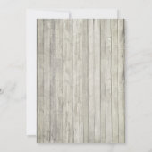 Rustisch Vrijgezellenfeest van het Koord van het H Kaart (Achterkant)