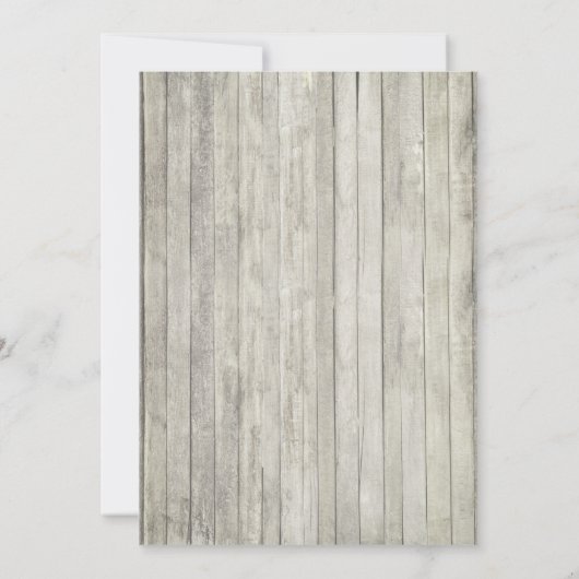 Rustisch Vrijgezellenfeest van het Koord van het H Kaart (Achterkant)