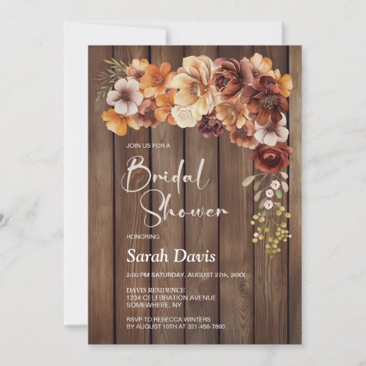 Rustisch Vrijgezellenfeest van hout Kaart (Voorkant)