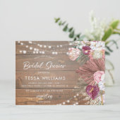 Rustisch Vrijgezellenfeest van hout Kaart (Staand voorkant)