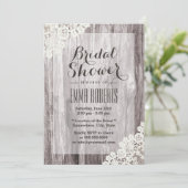 Rustisch Vrijgezellenfeest van Laced Barn Wood Kaart (Staand voorkant)