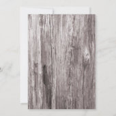 Rustisch Vrijgezellenfeest van Laced Barn Wood Kaart (Achterkant)