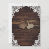 Rustisch Vrijgezellenfeest van landhout Kaart (Achterkant)