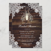 Rustisch Vrijgezellenfeest van landhout Kaart (Voorkant / Achterkant)