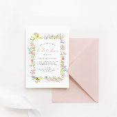 Rustisch Vrijgezellenfeest van Lijst van wilde blo Kaart