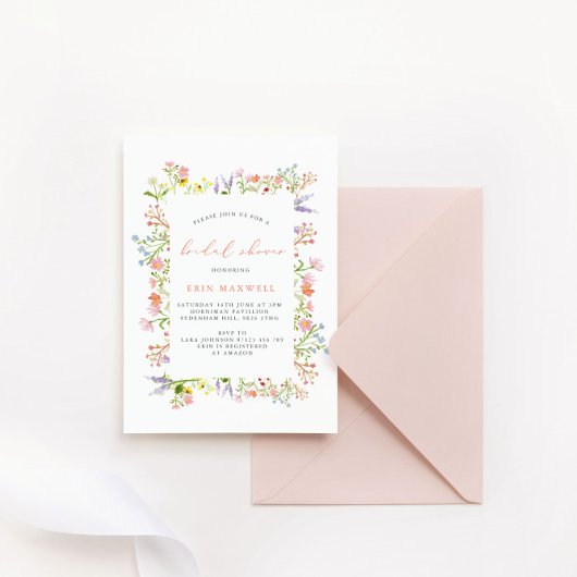 Rustisch Vrijgezellenfeest van Lijst van wilde blo Kaart