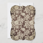 Rustisch vrijgezellenfeest van rode rozen kaart (Achterkant)