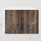 Rustisch Vrijgezellenfeest van wijnstokken met lav Kaart (Achterkant)