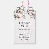 Rustisch Vrijgezellenfeest van wilde bloemen Cadeaulabel (Voorkant)