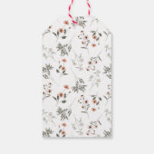 Rustisch Vrijgezellenfeest van wilde bloemen Cadeaulabel (Achterkant)