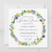 Rustisch Vrijgezellenfeest van wilde bloemen Kaart (Voorkant)