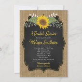 Rustisch Vrijgezellenfeest van zonnebloem-karbonad Kaart (Voorkant)