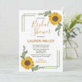 Rustisch Vrijgezellenfeest van zonnebloempitten Kaart (Staand voorkant)