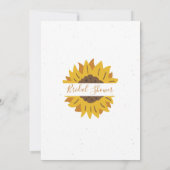 Rustisch Vrijgezellenfeest van zonnebloempitten Kaart (Achterkant)