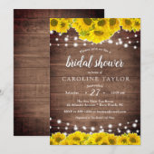 Rustisch Vrijgezellenfeest van zonnebloempjes Kaart (Voorkant / Achterkant)