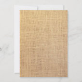 Rustisch  Vrijgezellenfeest voor  baden Kaart (Achterkant)