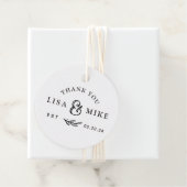 Rustisch Vrijgezellenfeest voor botanische bruilof Bedankjes Labels (In situ)