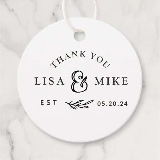 Rustisch Vrijgezellenfeest voor botanische bruilof Bedankjes Labels (Voorkant)