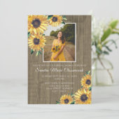 Rustisch Vrijgezellenfeest voor bruin hout Kaart (Staand voorkant)