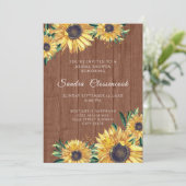 Rustisch Vrijgezellenfeest voor bruin hout Kaart (Staand voorkant)