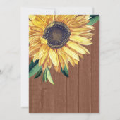 Rustisch Vrijgezellenfeest voor bruin hout Kaart (Achterkant)