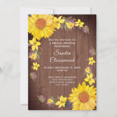 Rustisch Vrijgezellenfeest voor bruin hout Kaart (Voorkant)