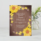 Rustisch Vrijgezellenfeest voor bruin hout Kaart (Staand voorkant)