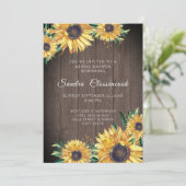 Rustisch Vrijgezellenfeest voor bruin hout Kaart (Staand voorkant)