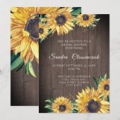 Rustisch Vrijgezellenfeest voor bruin hout Kaart (Voorkant / Achterkant)