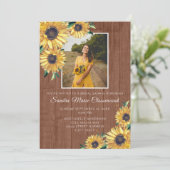 Rustisch Vrijgezellenfeest voor bruin hout Kaart (Staand voorkant)