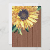 Rustisch Vrijgezellenfeest voor bruin hout Kaart (Achterkant)