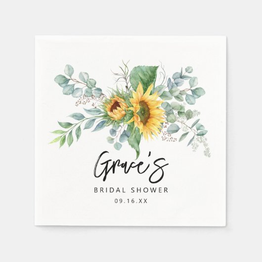 Rustisch Vrijgezellenfeest voor eucalyptuszonneblo Servet (Voorkant)