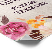 Rustisch Vrijgezellenfeest voor het bordbruiloft Poster (Hoek)