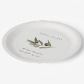 Rustisch Vrijgezellenfeest voor minimale olijfboom Papieren Bordje (Gekanteld)