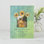 Rustisch Vrijgezellenfeest voor zonnebloempitten Kaart (Staand voorkant)