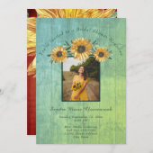 Rustisch Vrijgezellenfeest voor zonnebloempitten Kaart (Voorkant / Achterkant)