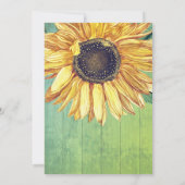 Rustisch Vrijgezellenfeest voor zonnebloempitten Kaart (Achterkant)