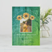 Rustisch Vrijgezellenfeest voor zonnebloempjes Kaart (Staand voorkant)